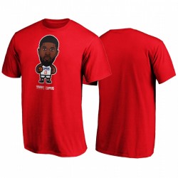 Player maglietta rossa Paul George & 13 Clippers NBA Playoffs 2020 Bound Stella