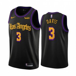 Los Angeles Lakers Anthony Davis nero città creativa Maglia