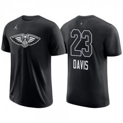 2018 All-Star Pellicani Maschio Anthony Davis & 23 T-shirt nera