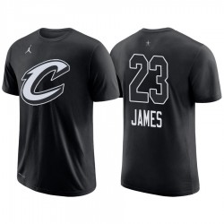 2018 All-Star Cavaliers LeBron James Maschio # 23 T-shirt nera