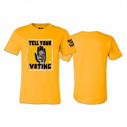 LeBron James dire ai tuoi figli circa il voto BLM Collezione Uomo Yellow Tee