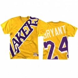 Kobe Bryant Los Angeles Lakers HWC oro grande faccia & T-shirt 24