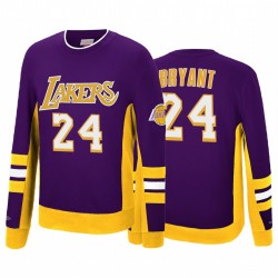 Kobe Bryant Los Angeles Lakers Hometown Champs Viola Hardwood Classics Pullover Maglione
