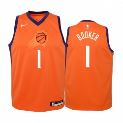Devin Booker Phoenix Suns giovani arancione Dichiarazione Maglia