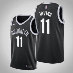 Uomo Brooklyn Nets Kyrie Irving e 11 Black swingman Maglia - Icona