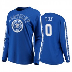 De'Aaron Fox Kentucky Wildcats Royal Top del mondo T-shirt oversize Sunset