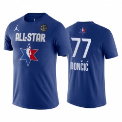 Dallas Mavericks Luka Dončić 2020 NBA All-Star Game Conference Western Blue T-shirt