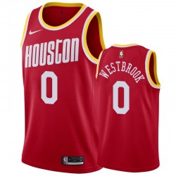 Houston Rockets Russell Westbrook & Maglia 0 Hardwood Classics Uomo