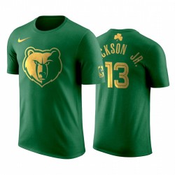Giorno di Memphis Grizzlies Jaren Jackson Jr. Green T-shirt d'oro limitata 2020 San Patrizio