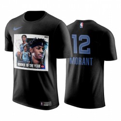 Memphis Grizzlies Ja Morant Rookie of the Black T-shirt 2020