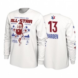 Houston Rockets e 13 James Harden 2020 NBA All-Star Weekend Super Player Bianco T-shirt
