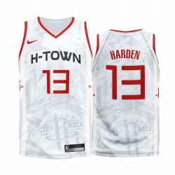 Houston Rockets di James Harden e 13 Bianco 2020 Fashion Edition Maglia