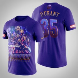 Golden State Warriors di Kevin Durant e 35 Comic Vendicatori Endgame T-shirt - Reale