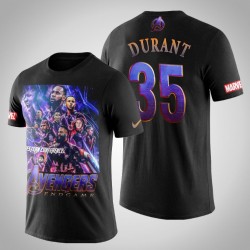 Golden State Warriors di Kevin Durant e 35 Comic Vendicatori Endgame T-shirt - nero
