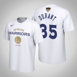Golden State Warriors di Kevin Durant e 35 2019 NBA Finals White T-Shirt Bound