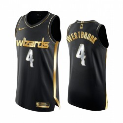 Russell Westbrook Washington Wizards 2020-21 Black Golden Edition Maglia Authentic Limited