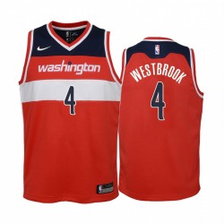 Washington Wizards Russell Westbrook 2020-21 Icona Red Youth Maglia - 2020 Commercio