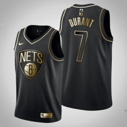 Brooklyn Nets Kevin Durant e 7 d'oro Black Edition Maglia