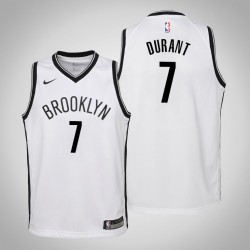 Gioventù Kevin Durant Brooklyn Nets # 7 Associazione Bianco Maglia