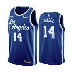 Los Angeles Lakers Marc Gasol & 14 Blue 2020-21 Classic Edition Maglia 2020 Commercio