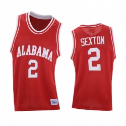 Alabama Crimson Tide Collin Sexton Red Thrownback College Basket Bankball