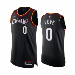 Kevin Love Cleveland Cavaliers Nero 2021 Authentic City Maglia Long Live Rock
