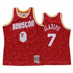 Victor Oladipo # 7 Houston Rockets Red Bape X Mitchell Ness Maglia