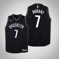 Gioventù Kevin Durant Brooklyn Nets # 7 città nera Maglia