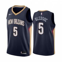Eric Bledsoe New Orleans Pellicani 2020-21 icona navy maglia