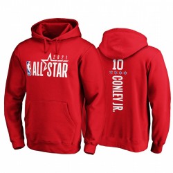 2021 All-Star Mike Conley Jr. & 10 Western Conference Pullover Red Hoodie
