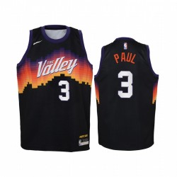 Chris Paul Phoenix Suns 2020-21 City Edition Youth Maglia - Nero