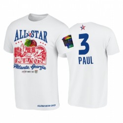 2021 All-Star Chris Paul Support Nero Colleges HBCU Spirit Bianco T-Shirt e 3