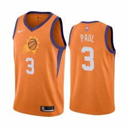Chris Paul Phoenix Suns 2020-21 Orange Dichiarazione edizione Maglia 2020 Commercio