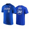 2021 All-Star & 30 Stephen Curry Starter Nome Number Number Royal T-Shirt