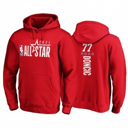 2021 All-Star & 77 Luka Doncic Pick-A-Player Pullover Red Hoodie