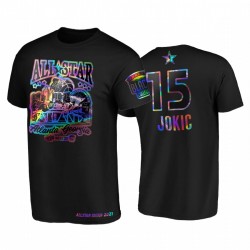 2021 All-Star Nikola Jokic HBCU Spirito Iridescente Holographic Nero T-Shirt e 15