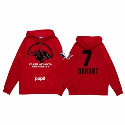 Kevin Durant 2021 NBA All-Star Game X HBCU Collezione Clark-Atlanta University Pullover Red Hoodie Mantra Pullover
