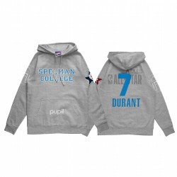 Kevin Durant 2021 NBA ALL-STAR GAME X HBCU Collezione Spelman College College Pulipo Grey Felpa con cappuccio Mantra Pullover