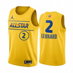 2021 All-Star & 2 Kawhi Leonard Gold Western Conference Conference MAGLIA Clippers