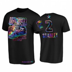 2021 All-Star Kawhi Leonard HBCU Spirito Iridescente Holographic Nero T-Shirt & 2