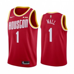 John Wall Houston Rockets 2020-21 Red Classic Maglia 2020 Commercio