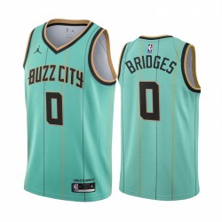 Miles Bridges Charlotte Hornets 2020-21 Menta Verde Buzz City Maglia