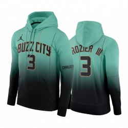 Terry Rozier III Charlotte Hornets 2020-21 Buzz City Hoodie Teal Pullover