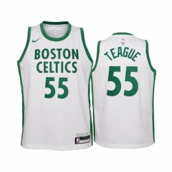 Jeff Teague Boston Celtics 2020-21 City Bianco Youth Maglia - nuova uniforme