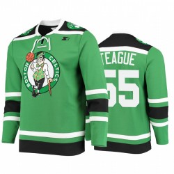 Jeff Teague & 55 Boston Celtics Hockey Moda Maglia Pointman Green