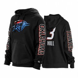 George Hill Oklahoma City Thunder 2021 City Edition Hoodie Nero Pullover