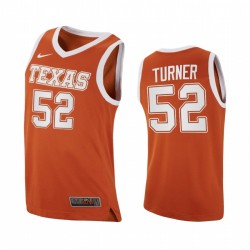 Texas Longhorns Myles Turner Orange Replica College Basket Bankball Maglia