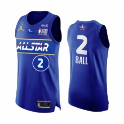 Lamelo Ball USA Team Authentic Maglia Blue All Star 2021 Aumento stelle uniforme