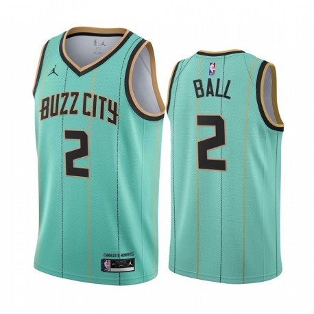 Lamelo Ball Charlotte Hornets 2020-21 Mint Green City Maglia 2020 NBA Draft