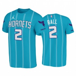 Lamelo Ball 2020-21 Hornet # 2 icon T-shirt TEAL 2020 NBA Draft